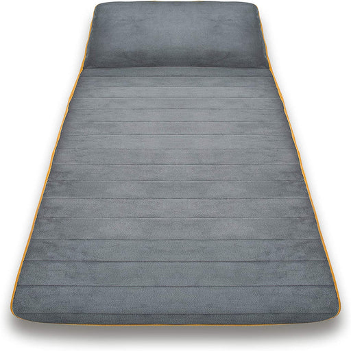 Massagematte elektrisch, Ganzkörper, 5 Programme, 4 Massagezonen, Wärmefunktion, Massageauflage mit Fleece-Bezug, Massageliege mit 2 Intensitäten 