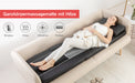 Massagematte mit Wärmefunktion, Shiatsu-Rückenmassagegerät und 10 Vibrationsmotoren, elektrisches Ganzkörpermassagematte, Massagegerät für Nacken