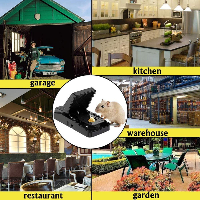 Mausefalle, 6er Set Profi Mäusefalle Schlagfalle Rattenfalle, Wiederverwendbar Mouse Trap Profi Mausefallen in Haus und Garten