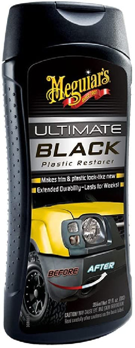 Meguiar's Ultimate Black Plastic Restorer Plastikpflege, 355ml