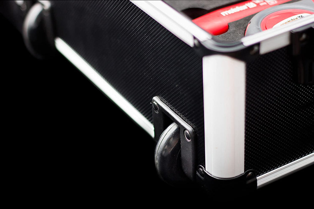 Werkzeugtrolley 156-teilig - Werkzeug-Set - Mit Rollen - Teleskophandgriff Profi Werkzeugkoffer befüllt  Werkzeugkiste fahrbar auf Rollen