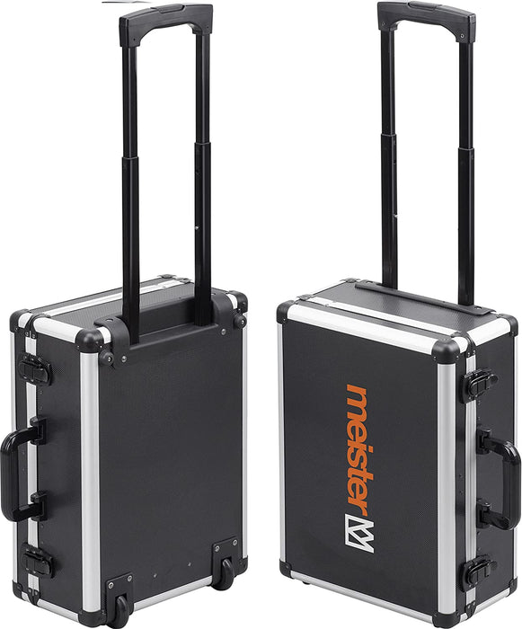 Werkzeugtrolley 156-teilig - Werkzeug-Set - Mit Rollen - Teleskophandgriff Profi Werkzeugkoffer befüllt  Werkzeugkiste fahrbar auf Rollen