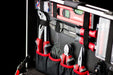 Werkzeugtrolley 156-teilig - Werkzeug-Set - Mit Rollen - Teleskophandgriff Profi Werkzeugkoffer befüllt  Werkzeugkiste fahrbar auf Rollen