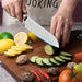 Messer Küchenmesser Profi Kochmesser 17.7cm Gemüsemesser Allzweckmesser,SanCook japanisches Chefmesser Sushi Messer aus Hochwertigem Carbon