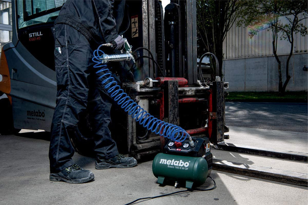 Metabo Kompressor Basic (Kessel 6 l, Max. Druck 8 bar, Ansaugleistung 160 l/min, Füllleistung 65 l/min, Max. Drehzahl 3500 /min, kompaktes Design) 