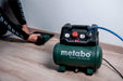 Metabo Kompressor Basic (Kessel 6 l, Max. Druck 8 bar, Ansaugleistung 160 l/min, Füllleistung 65 l/min, Max. Drehzahl 3500 /min, kompaktes Design) 
