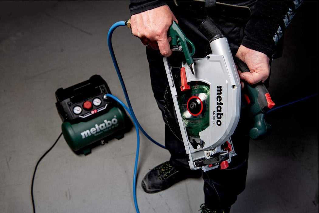 Metabo Kompressor Basic (Kessel 6 l, Max. Druck 8 bar, Ansaugleistung 160 l/min, Füllleistung 65 l/min, Max. Drehzahl 3500 /min, kompaktes Design) 