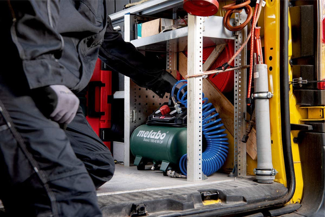 Metabo Kompressor Basic (Kessel 6 l, Max. Druck 8 bar, Ansaugleistung 160 l/min, Füllleistung 65 l/min, Max. Drehzahl 3500 /min, kompaktes Design) 