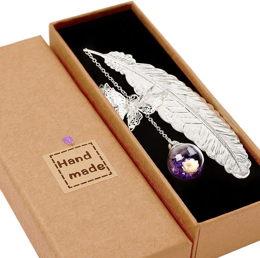 Metall Feder Lesezeichen Geburtstagsgeschenk Frauen Lehrer & Muttertag Schmetterling Lesezeichen für Buchliebhaber Bibliothekarin Leser Mama Dame Frau ihr Bücherwurm