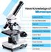 Mikroskop für Kinder Studenten, 100–2000x Vergrößerung, stark, biologisch, bildungstechnisches Mikroskop