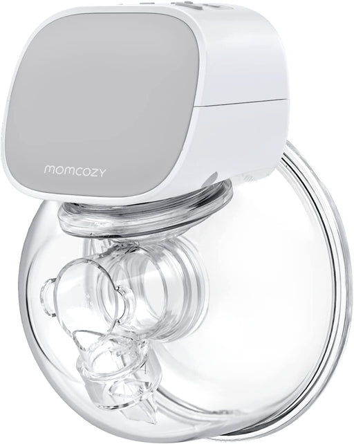 Milchpump Elektrisch, Tragbare Elektrische Milchpumpe, Starkes Pumpen, Auslaufsichere Milch, Leicht Mit 2 Modi und 5 Stufen -24MM (Grau)