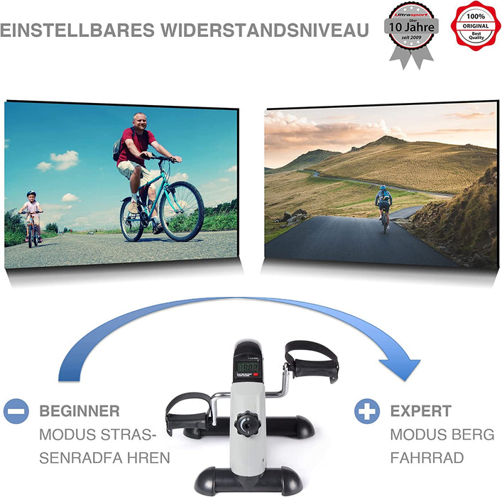 Mini Bike, kompakter Heimtrainer, Arm- und Beintrainer, Pedaltrainer, ideal für Senioren