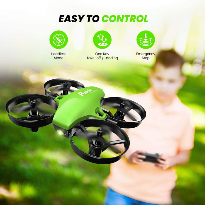 Mini Drohne für Kinder und Anfänger mit 3 Akkus, RC Quadrocopter, Mini Drone mit Höhenhaltemodus, Start  Landung mit einem Knopfdruck, Kopflos Modus