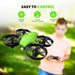 Mini Drohne für Kinder und Anfänger mit 3 Akkus, RC Quadrocopter, Mini Drone mit Höhenhaltemodus, Start  Landung mit einem Knopfdruck, Kopflos Modus