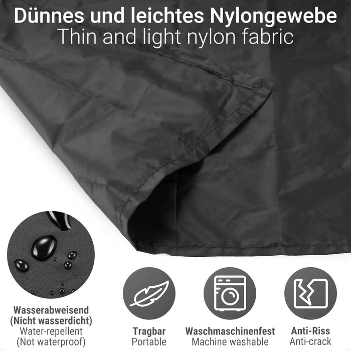 Mini Picknickdecke Ultraleicht tragbare Stranddecke, Outdoor Decke für Strand, Picknick, Camping und Wandern 140 x 110 cm (Schwarz)