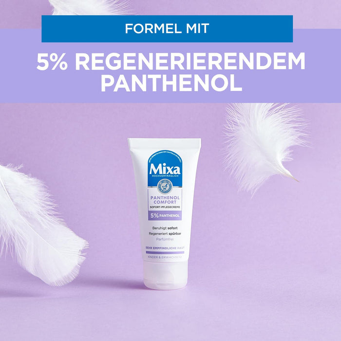 Sofort Pflegecreme für empfindliche und irritierte Haut, Wundheilcreme gegen Rötungen und extreme Trockenheit, Mit Panthenol, Panthenol Comfort, 50 ml