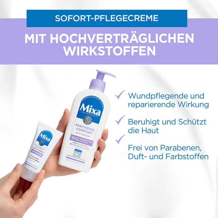 Sofort Pflegecreme für empfindliche und irritierte Haut, Wundheilcreme gegen Rötungen und extreme Trockenheit, Mit Panthenol, Panthenol Comfort, 50 ml