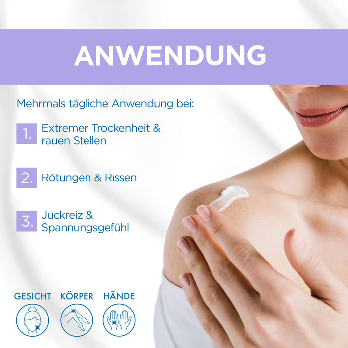 Sofort Pflegecreme für empfindliche und irritierte Haut, Wundheilcreme gegen Rötungen und extreme Trockenheit, Mit Panthenol, Panthenol Comfort, 50 ml