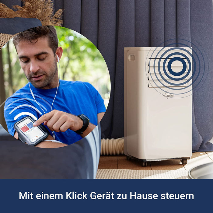 Mobiles Klimagerät Impuls 2.0 Eco R290 APP – Klimaanlage mobil und leise mit Smart App Steuerung – Entfeuchter für Räume bis 25 qm