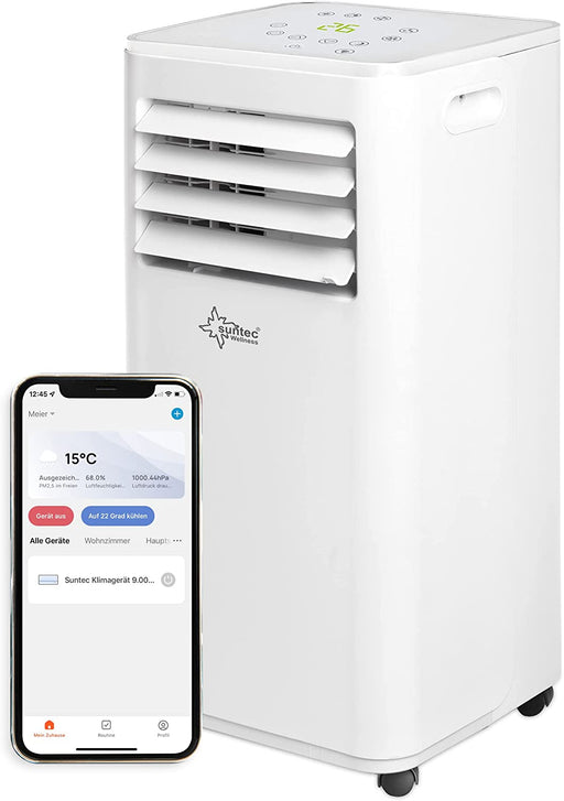 Mobiles Klimagerät Impuls 2.0 Eco R290 APP – Klimaanlage mobil und leise mit Smart App Steuerung – Entfeuchter für Räume bis 25 qm