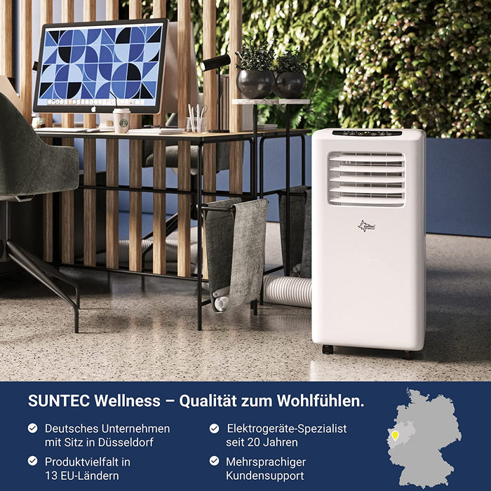  Mobiles Klimagerät Impuls 2.0 Eco R290 – Klimaanlage mobil und leise mit Abluftschlauch – Kühler & Entfeuchter für Räume bis 25 qm 