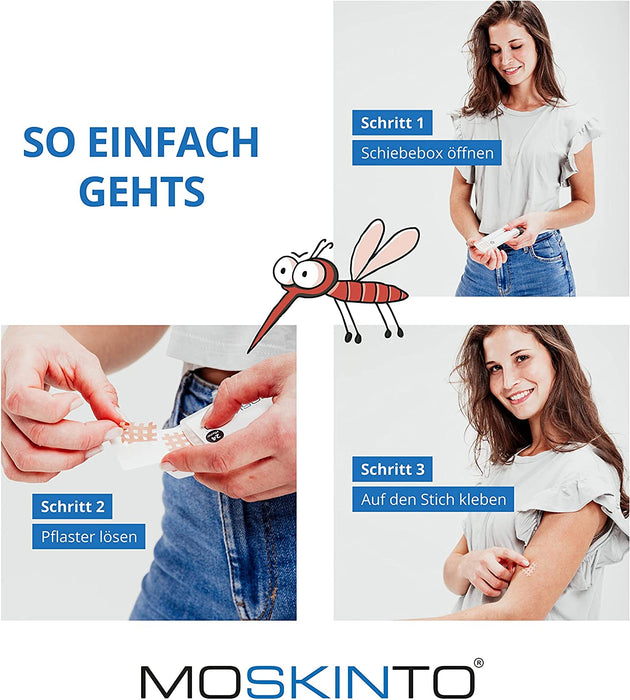 Mückenpflaster, Juckreiz, Stechmücken, Bremsen, Bienen, Schnacken, Mückenstiche, Bite, Stichheiler beige, (24 er Pack)