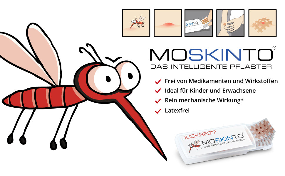 Mückenpflaster, Juckreiz, Stechmücken, Bremsen, Bienen, Schnacken, Mückenstiche, Bite, Stichheiler beige, (24 er Pack)