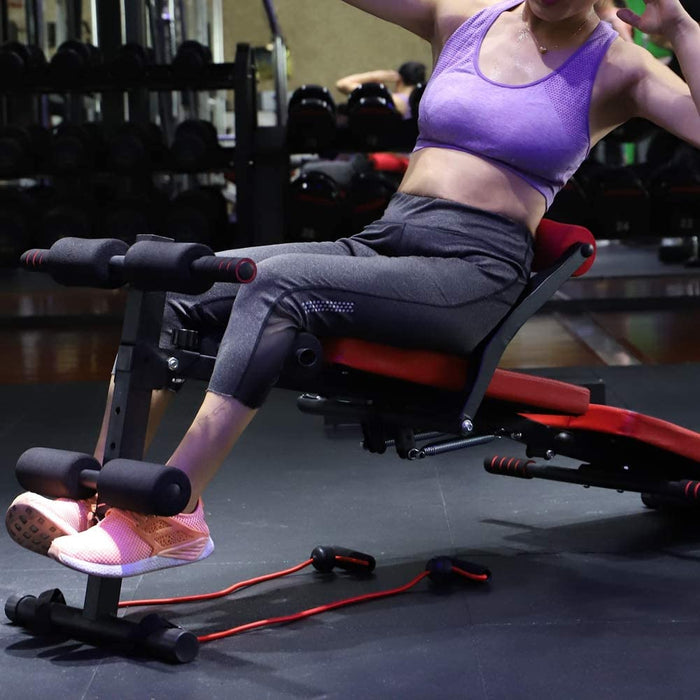Multifunktions-verstellbare Sitzbank ， Klappbares AB Abdominal Crunch-Übungsbrett, Schrägbank für das Bauchmuskeltraining, für das Heimgymnastik