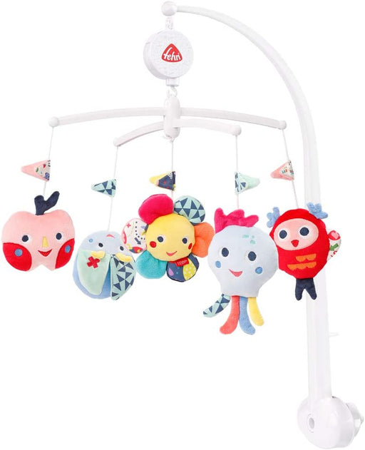 Musik-Mobile COLOR Friends – Mobile mit sanfter Melodie "Träumerei" und süßen Figuren – Mit Bett-Befestigung – Für Babys von 0-5 Monaten 