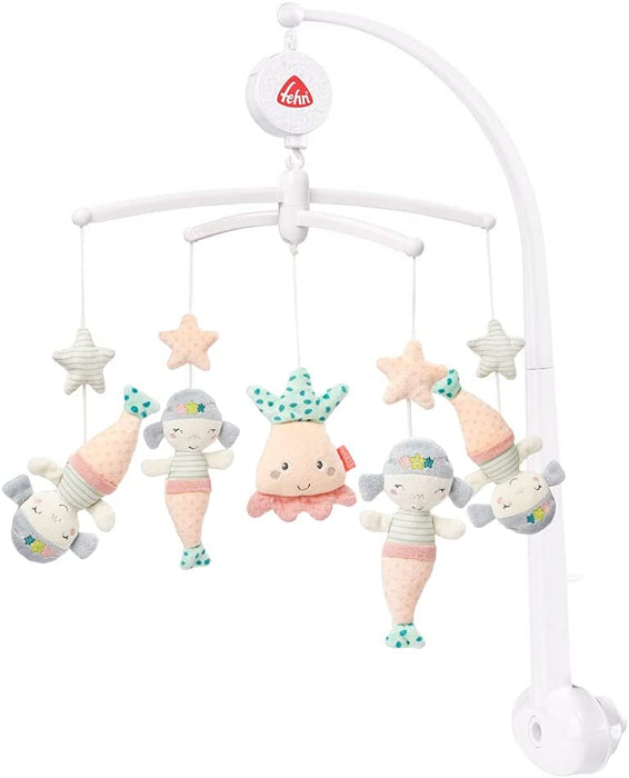 Musik-Mobile Meerjungfrau – Mobile mit sanfter Melodie "Schwanensee" und süßen Figuren – Für Babys von 0-5 Monaten – Größe: Ø 40 cm