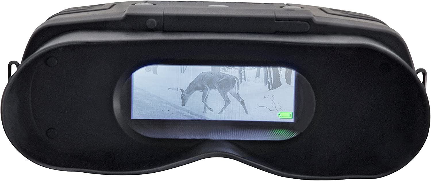 Nachtsichtgerät 3x20 mit großem Display für komfortables Beobachten bei Tag und Nacht mit integrierter 7-stufiger Infrarotbeleuchtung 