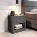 Nachttisch Graphit - Schlichter Nachtschrank mit einer Schublade passend zu jedem Bett & Schlafzimmer - 39 x 41 x 28 cm