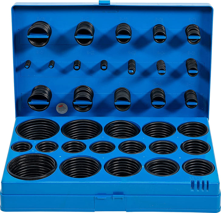 O-Ring-Sortiment | 419-tlg. | Ø 3 - 50 mm | säure-, benzin-, hitze und ölbeständig | aus NBR gefertigt | im Koffer
