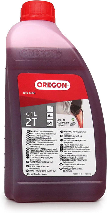 Oregon Halbynthetisches 2-Takt-Motorenöl, 2T (1-Liter-Flasche)