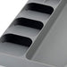 Organizer für Besteck, Utensilien und Gadgets, Grau, 39,7 x 38,4 x 5,3 cm - Besteckkasten
