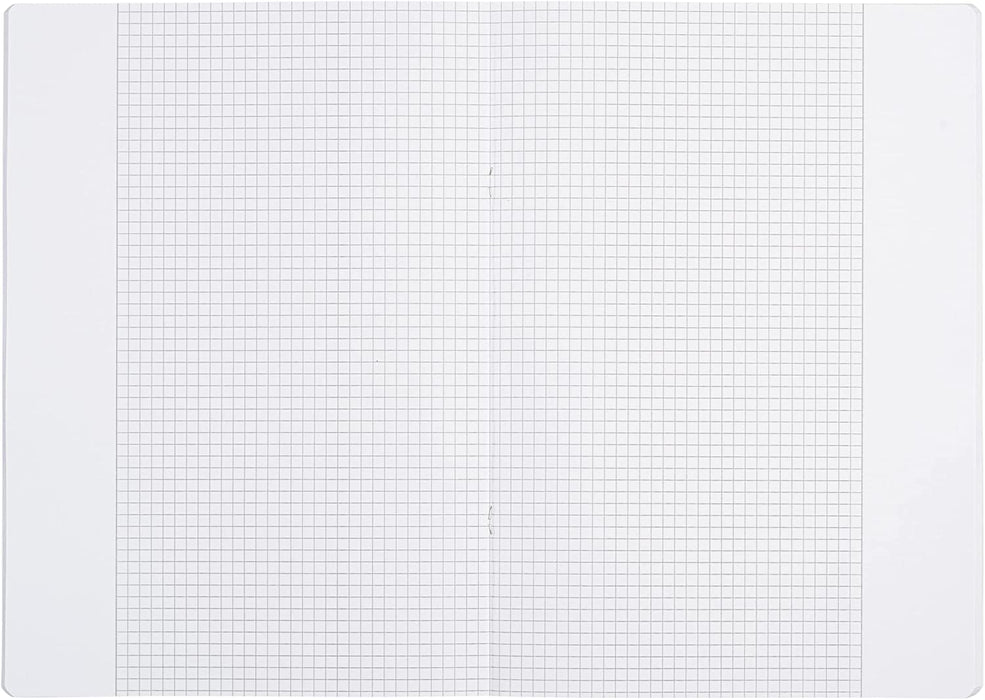 Oxford Schulheft A4, kariert, mit weißem Rand, 16 Blatt, rot, 15 Stück