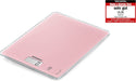 Page Compact 300 Delicate Rosé, digitale Küchenwaage, Gewicht bis zu 5 kg (1-g-genau), Haushaltswaage mit patentierter Sensor-Touch-Funktion