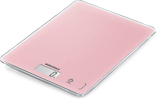 Page Compact 300 Delicate Rosé, digitale Küchenwaage, Gewicht bis zu 5 kg (1-g-genau), Haushaltswaage mit patentierter Sensor-Touch-Funktion