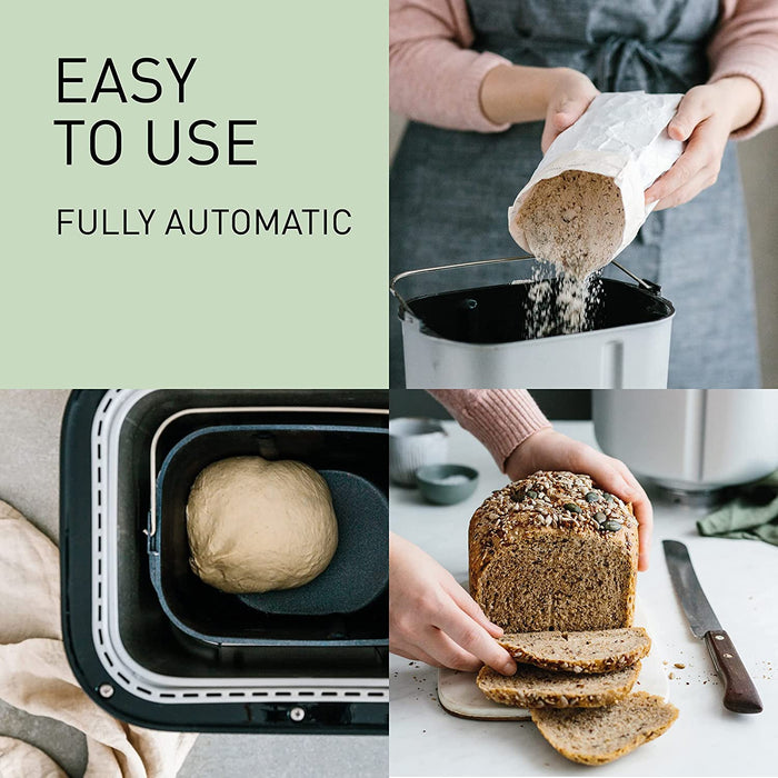 Panasonic Brotbackautomat (32 Programme, 14 Automatikprogramme, Hefe-Verteiler, glutenfrei backen, Timer) dunkelgrau