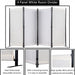 Paravent 4 Teilig 170 x 220 cm Raumteiler Klappbar Trennwand Stellwand Balkon Sichtschutz Faltbar(Beige)