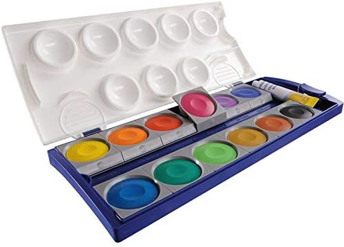Pelikan Farbkasten 12er 735K12 12 Deckfarben + 1 Tube Deckweiß