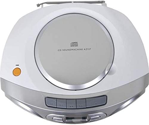 Philips  CD-Soundmaschine mit Dynamic Bass Boost (Autostop-Kassettendeck, UKW-Tuner) Silber