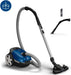 Philips Domestic Appliances Performer Kompaktstaubsauger mit Beutel Serie 3000, 99,9% Staubaufnahme, 900 W, Allergiefilter, Blau, 3 Liter