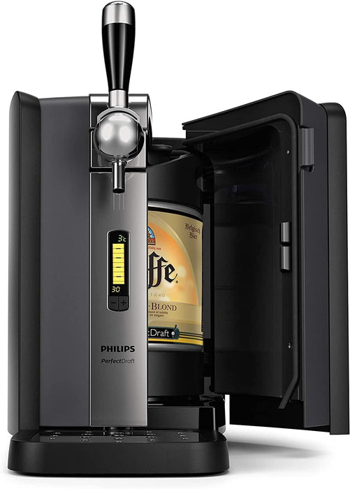 Philips PerfectDraft - Bierzapfmaschine, 6-Liter-Fässer, 30 Tage Bier, 3 °C LCD-Display, 70 W Leistung