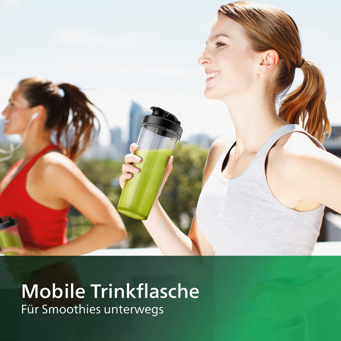 Philips Standmixer und Smoothie Maker – 600W, 2-Liter-Becher, Rezepte-App, 2 Geschwindigkeitsstufen + Impulsfunktion, ProBlend, Ice-Crush-Funktion