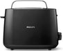 Philips Toaster – 2 Toastschlitze, 8 Stufen, Brötchenaufsatz, Auftaufunktion, Liftfunktion, Abschaltautomatik, schwarz 