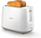 Philips Toaster – 2 Toastschlitze, 8 Stufen, Brötchenaufsatz, Auftaufunktion, Liftfunktion, Abschaltautomatik, weiß 