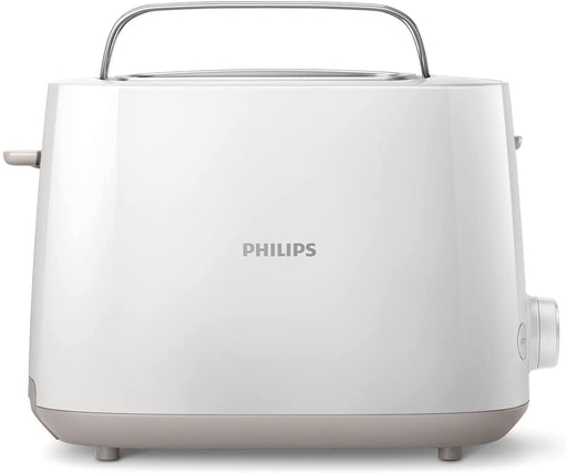 Philips Toaster – 2 Toastschlitze, 8 Stufen, Brötchenaufsatz, Auftaufunktion, Liftfunktion, Abschaltautomatik, weiß 