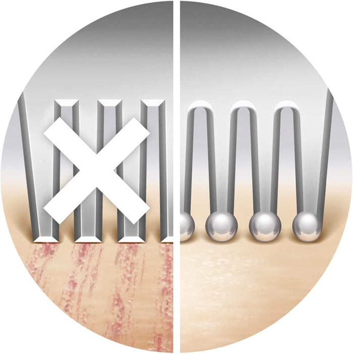 Philips elektrischer Nass- und Trockenrasierer - inkl. 2 Zubehörteile, federnde Scherfolie für eine sanfte, gleichmäßige Rasur