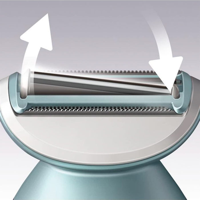 Philips elektrischer Nass- und Trockenrasierer - inkl. 6 Zubehörteile, federnde Scherfolie für eine sanfte, gleichmäßige Rasur 